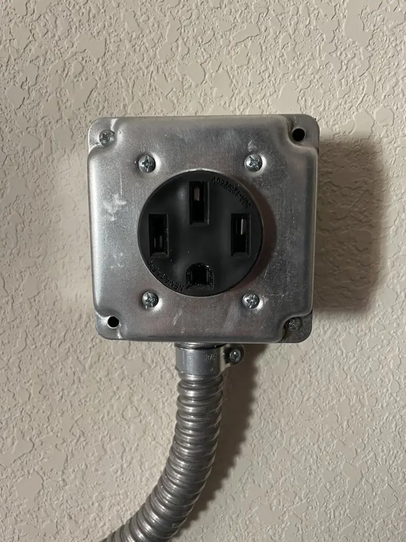 NEMA 14-50 outlet installed for Electrical Panel Upgrade in Blackfoot